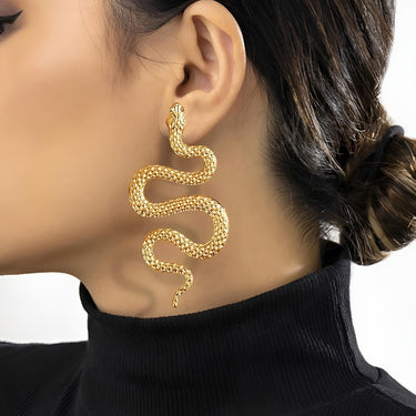 Sexy and Exaggerated Avant-Garde Snake Earrings For Women Fashion Trendy Rock Jewelry, Drestiny, Earrings, Gold, Silver, Black, Snake Earrings, Trendy Earrings, On Trend Earrings, Top Selling Earrings, United States, Canada, Gender_Women, Australia, New Zealand, United Kingdom, shopdrestiny.com